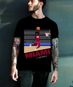 Miami Basketball 8 Bit Pixel Art Cartridge Design T hoodie, sweater, longsleeve, shirt v-neck, t-shirt