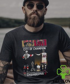 Miami City Of Champions Matthew Tkachuk Jimmy Butler 2023 Eastern Conference Champions City Signatures T shirt