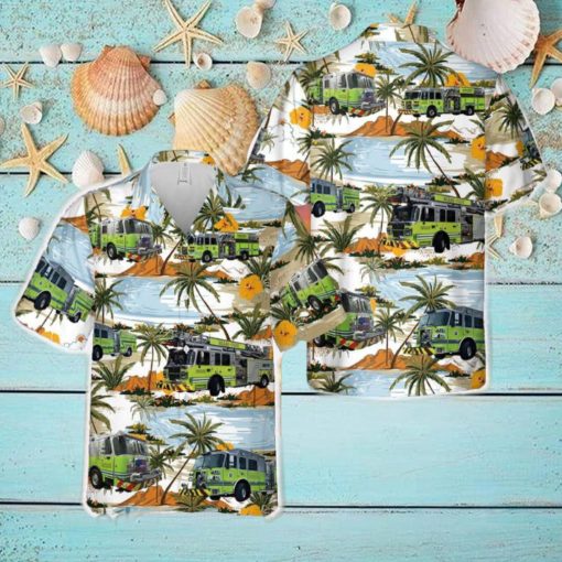 Miami Dade Fire Rescue Dept Hawaiian Shirt Men And Women Gift Floral Beach