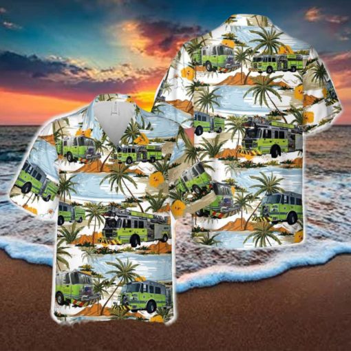 Miami Dade Fire Rescue Dept Hawaiian Shirt Men And Women Gift Floral Beach