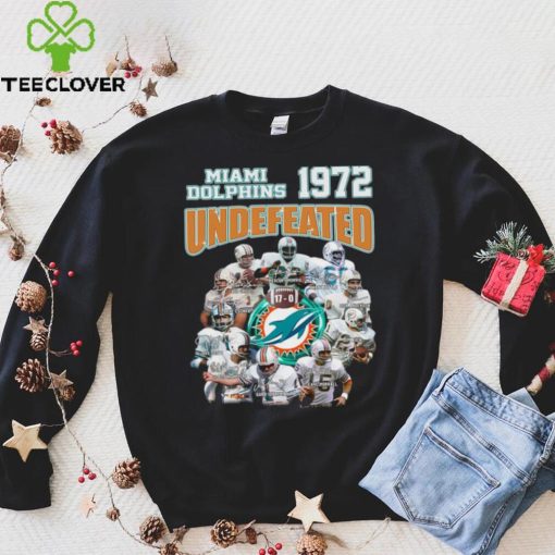 Miami Dolphins 1972 undefeated 17 0 signatures 2022 T hoodie, sweater, longsleeve, shirt v-neck, t-shirt