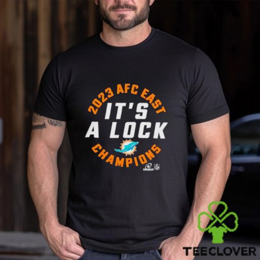 Miami Dolphins 2023 AFC East Champions it’s a lock hoodie, sweater, longsleeve, shirt v-neck, t-shirt