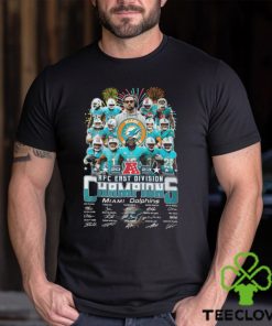Miami Dolphins 2023 AFC East Division Champions Signatures Shirt