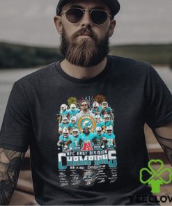 Miami Dolphins 2023 AFC East Division Champions Signatures Shirt