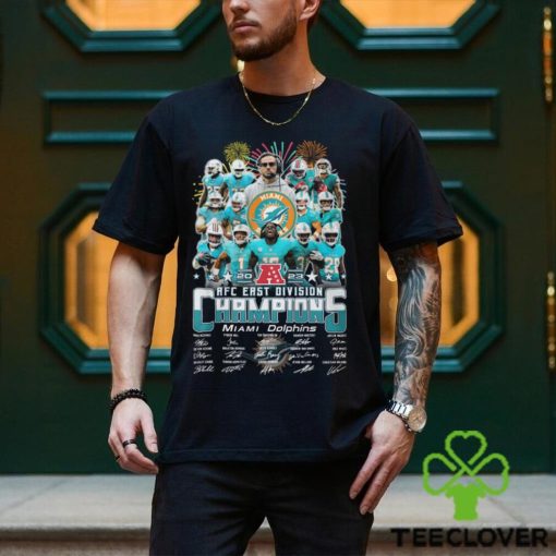 Miami Dolphins 2023 AFC East Division Champions Signatures Shirt