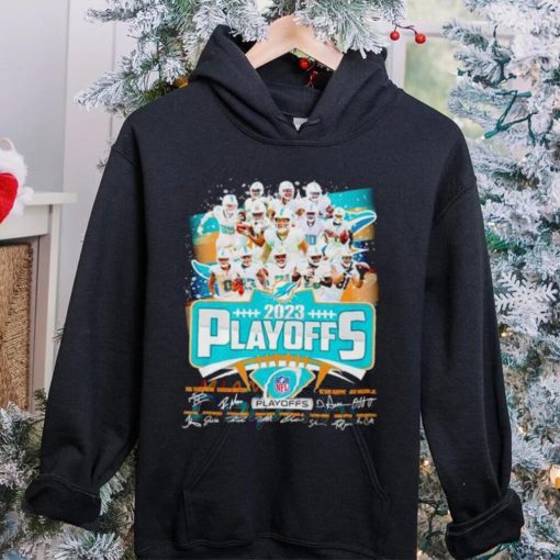 Miami Dolphins 2023 NFL Playoffs signatures hoodie, sweater, longsleeve, shirt v-neck, t-shirt