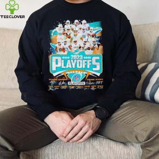 Miami Dolphins 2023 NFL Playoffs signatures hoodie, sweater, longsleeve, shirt v-neck, t-shirt