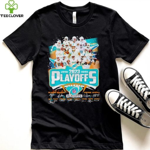 Miami Dolphins 2023 NFL Playoffs signatures hoodie, sweater, longsleeve, shirt v-neck, t-shirt