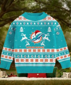 Miami Dolphins 2024 Christmas Ugly Sweater