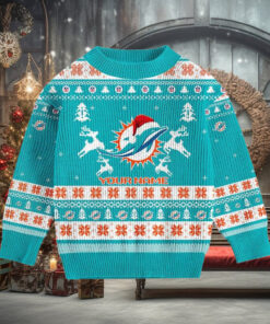 Miami Dolphins 2024 Christmas Ugly Sweater