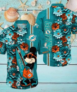 Miami Dolphins Aloha Mick Pattern Hawaiian Shirt For Fans