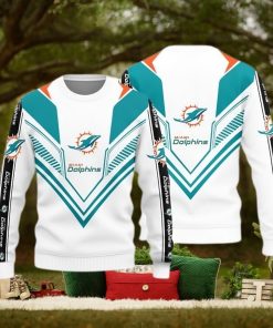 BEST Miami Dolphins Big Logo NFL Ugly Sweater