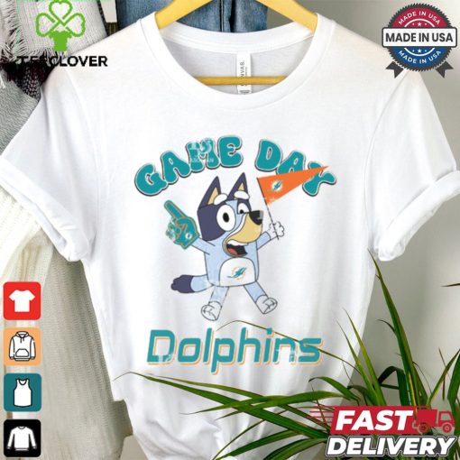 Miami Dolphins Bluey Game Day shirt