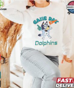 Miami Dolphins Bluey Game Day shirt
