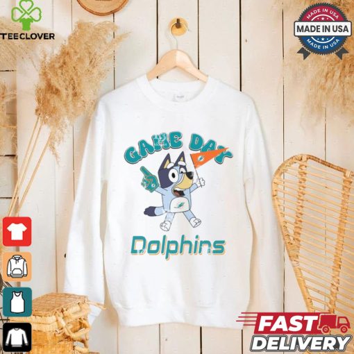 Miami Dolphins Bluey Game Day shirt
