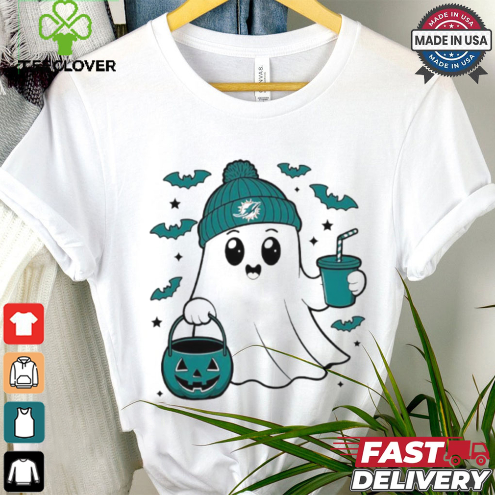 Miami Dolphins Boo Trick or Treat Halloween shirt Miami Dolphins Boo Trick or Treat Halloween shirt