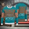 Miami Dolphins Check Christmas Sweater