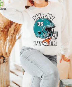 Miami Dolphins Chris Brooks super bowl LVIII helmet shirt