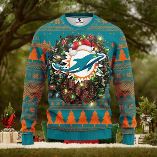 Miami Dolphins Christmas Ugly Sweater