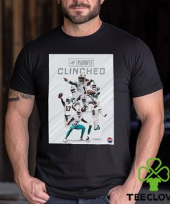 Miami Dolphins Clinched In 2023 NFL Playoffs poster t shirt