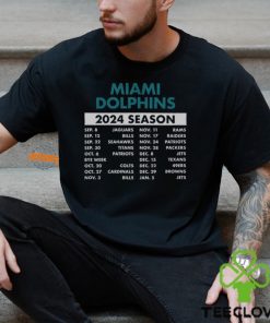 Miami Dolphins Complete Schedule 2024 Shirt