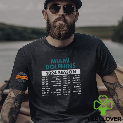 Miami Dolphins Complete Schedule 2024 Shirt