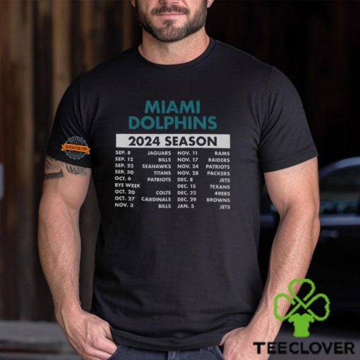 Miami Dolphins Complete Schedule 2024 Shirt
