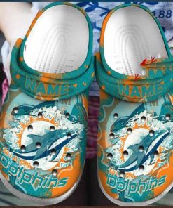 Miami Dolphins Crocs Clog Shoes