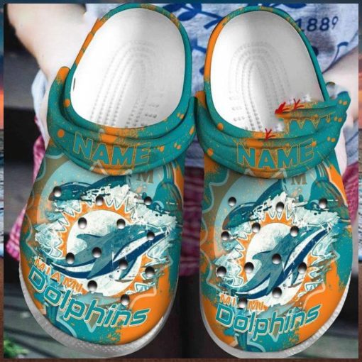 Miami Dolphins Crocs Clog Shoes