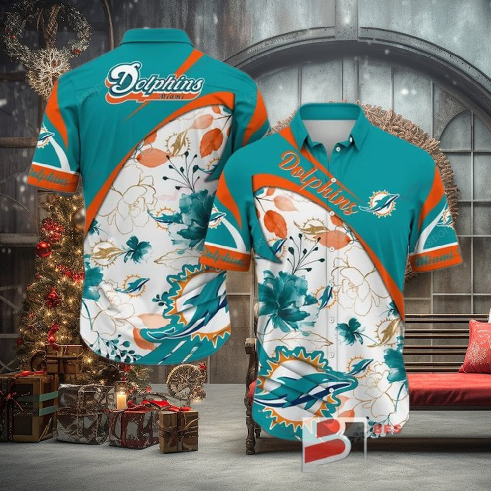 Miami Dolphins Custom Hawaiian Shirt Funny Beach Outfit Floral Miami Dolphins Custom Hawaiian Shirt Funny Beach Outfit Floral