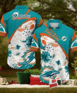 Miami Dolphins Custom Hawaiian Shirt Funny Beach Outfit Floral