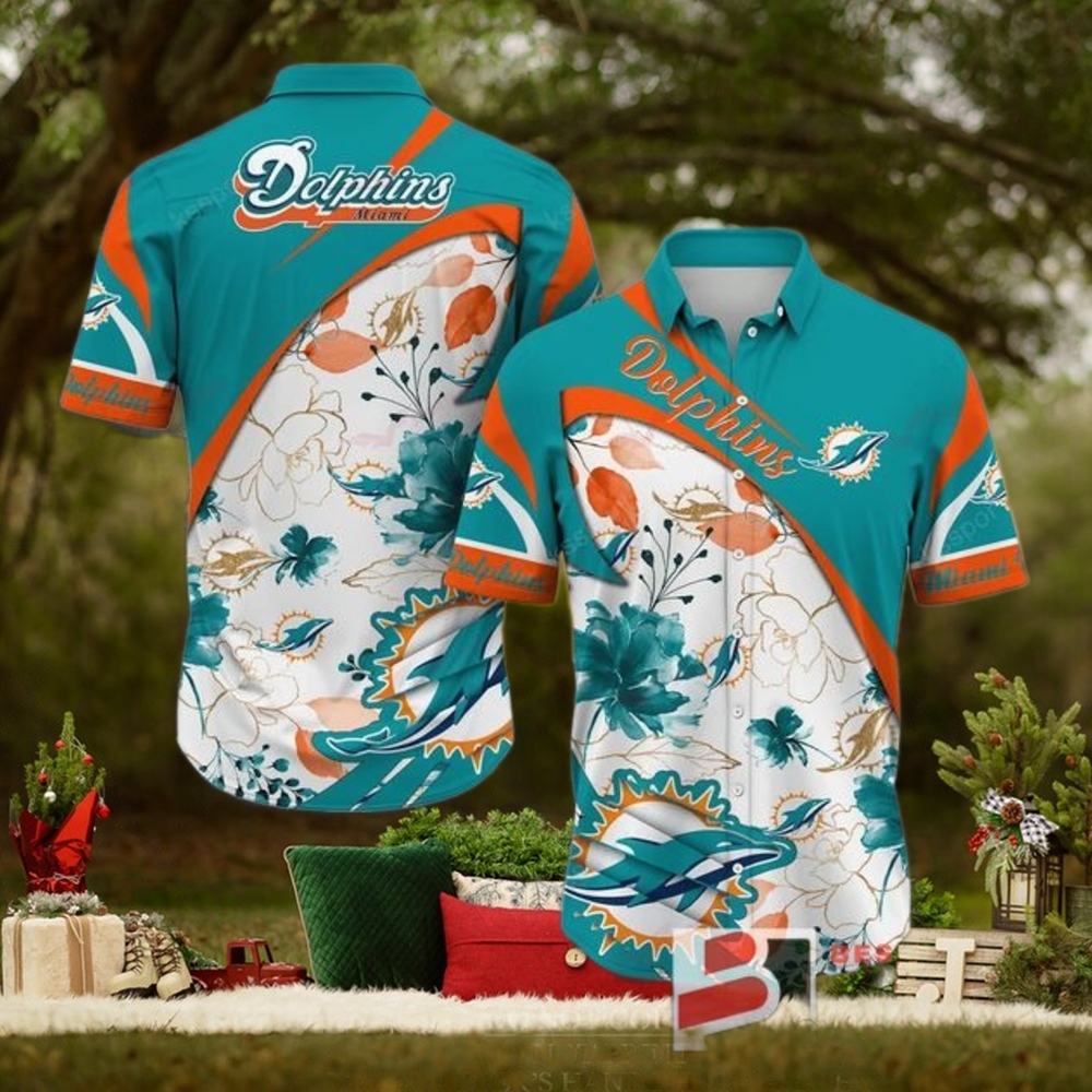 Miami Dolphins Custom Hawaiian Shirt Funny Beach Outfit Floral Miami Dolphins Custom Hawaiian Shirt Funny Beach Outfit Floral