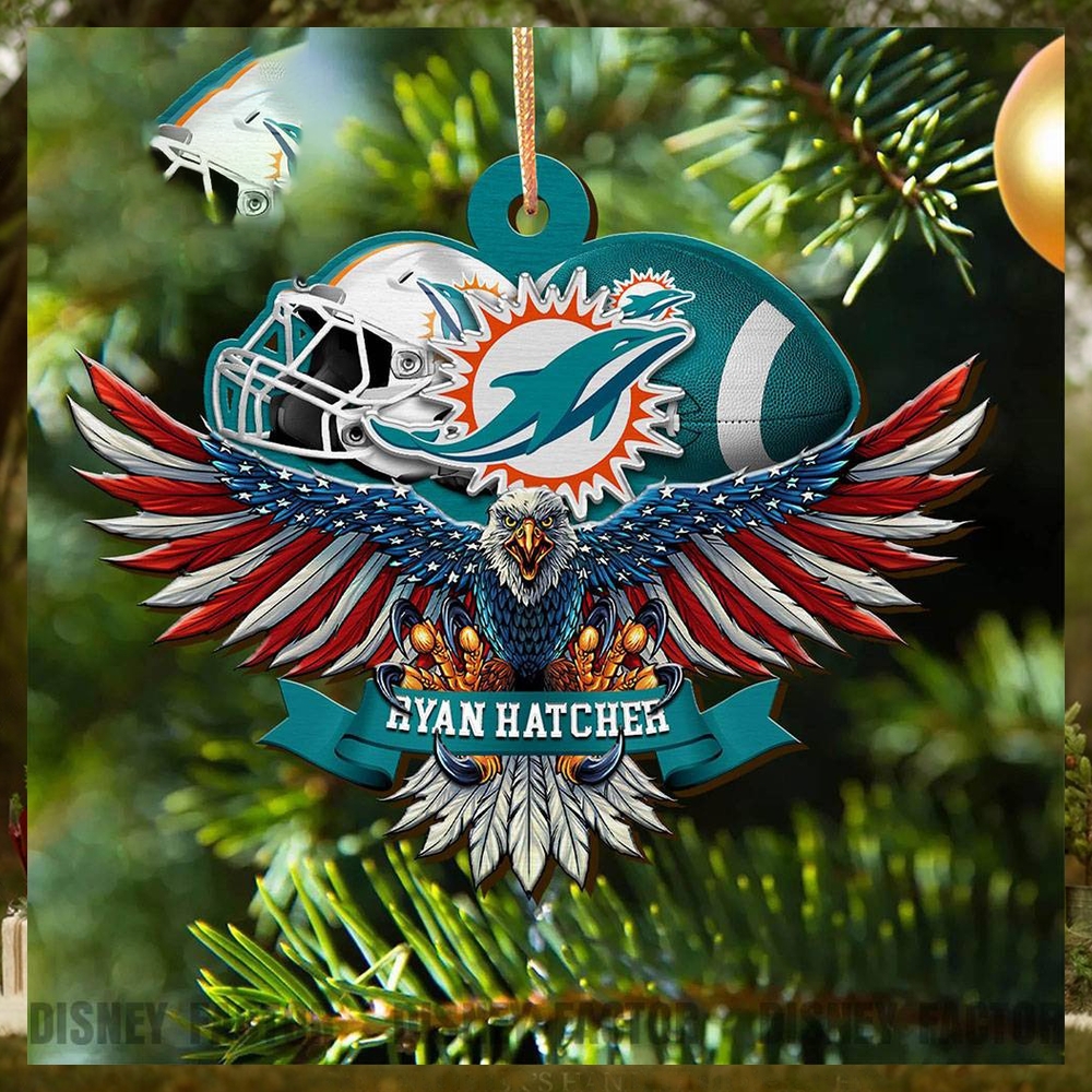 Miami Dolphins Decorations, Eagles Christmas Ornaments Miami Dolphins Decorations, Eagles Christmas Ornaments