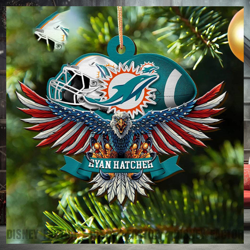 Miami Dolphins Decorations, Eagles Christmas Ornaments Miami Dolphins Decorations, Eagles Christmas Ornaments
