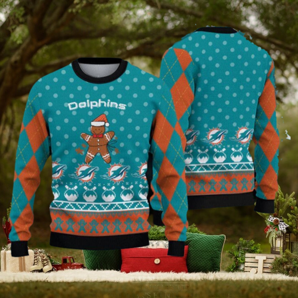 Miami Dolphins Fans Mountain Ugly Christmas Sweater Gift