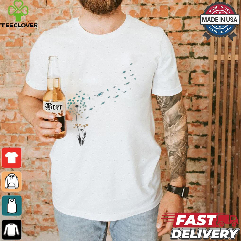 Miami Dolphins Floral Dandelion Shirt Miami Dolphins Floral Dandelion Shirt