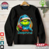 Los Angeles Rams Grinch wearing Santa hat Christmas 2024 shirt