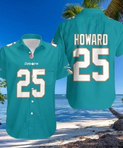 Miami Dolphins Hawaiian Shirt Blue Xavien Howard 25 Hawaiian Style Shirt