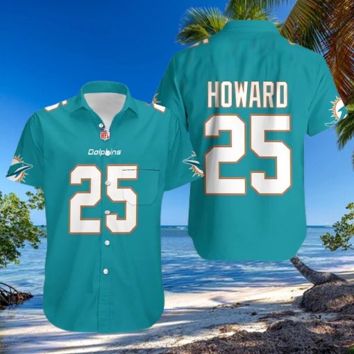 Miami Dolphins Hawaiian Shirt Blue Xavien Howard 25 Hawaiian Style Shirt