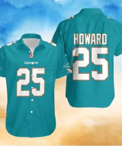 Miami Dolphins Hawaiian Shirt Blue Xavien Howard 25 Hawaiian Style Shirt