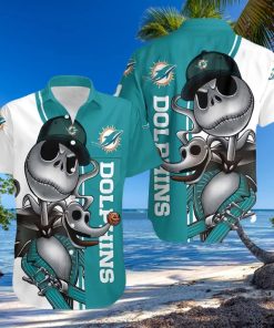 Miami Dolphins Hawaiian Shirt, Jack Skellington And Zero, Best Hawaiian Shirt