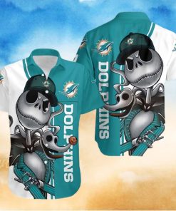 Miami Dolphins Hawaiian Shirt, Jack Skellington And Zero, Best Hawaiian Shirt