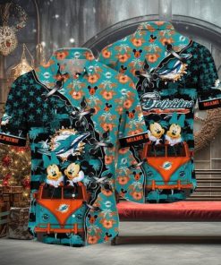 Miami Dolphins Hawaiian Shirt Mickey And Minnie Style Shirt