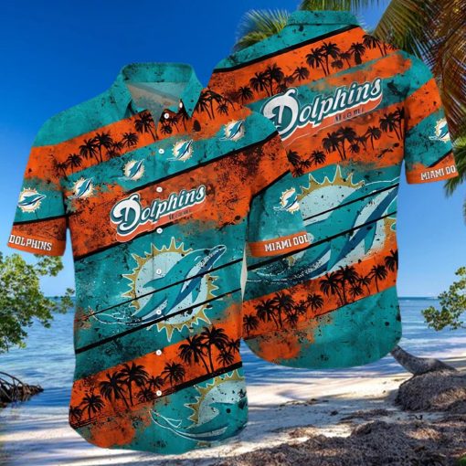 Miami Dolphins Hawaiian Shirt Unique Sunset Graphic Unique Hawaiian Shirt removebg