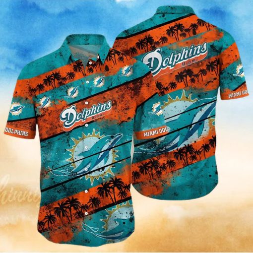 Miami Dolphins Hawaiian Shirt Unique Sunset Graphic Unique Hawaiian Shirt removebg