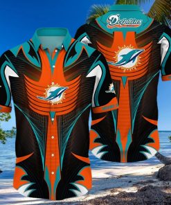 Miami Dolphins Hawaiian Shirt Unique Team Color Graphic Unique Hawaiian Shirt