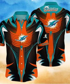 Miami Dolphins Hawaiian Shirt Unique Team Color Graphic Unique Hawaiian Shirt