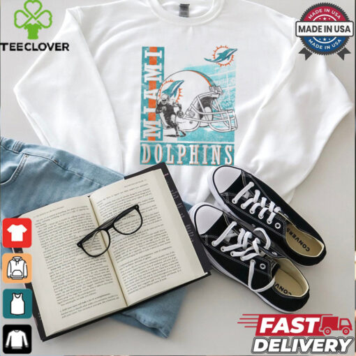Miami Dolphins Helmet Dash T Shirt