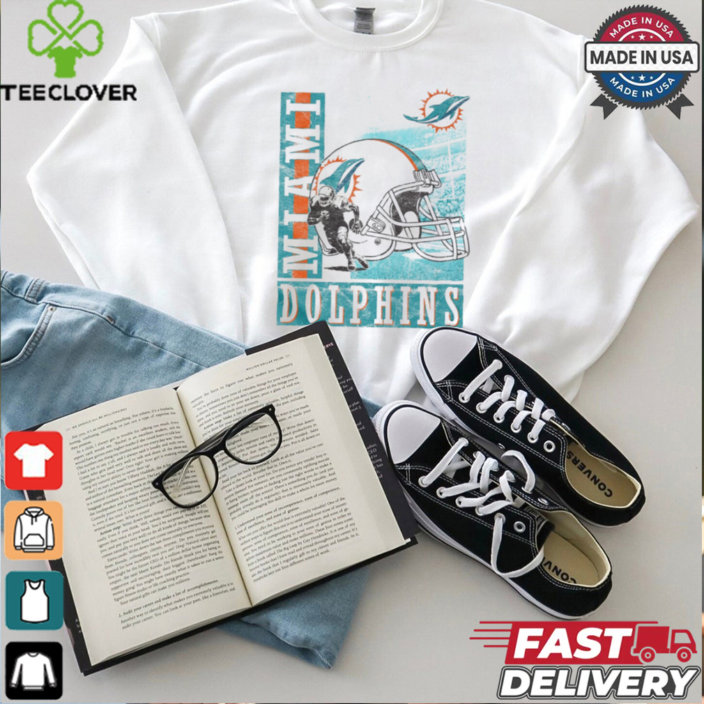 Miami Dolphins Helmet Dash T Shirt Miami Dolphins Helmet Dash T Shirt