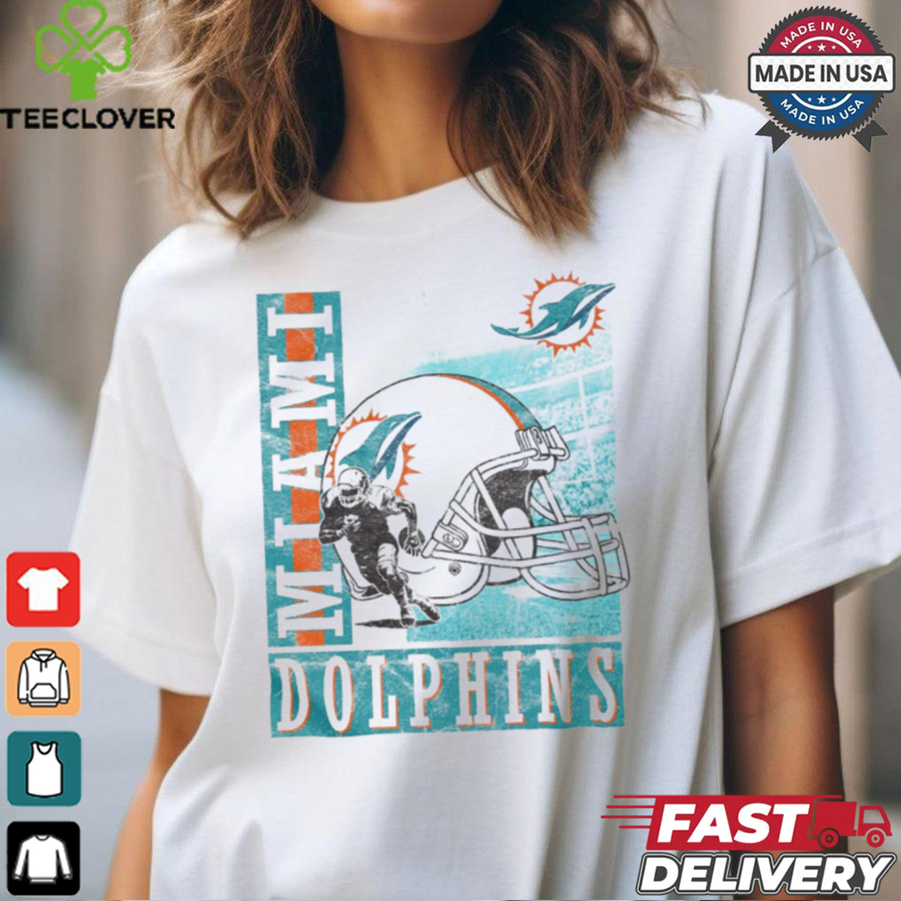 Miami Dolphins Helmet Dash T Shirt Miami Dolphins Helmet Dash T Shirt